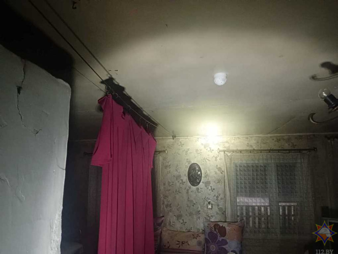 Пожарный извещатель спас пенсионера в Жлобинском районе